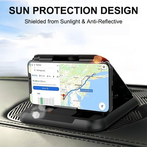 حامل لوحة أجهزة القياس GPS، حامل الملاحة العالمي للهاتف Dashbaord لـ Garmin Nuvi Drive Dezl Drivesmart، Tomtom، Magellan Roadmate، Rand McNally، Navman، يناسب نظام تحديد المواقع GPS والهواتف الذكية 3"-7" in Saudi Arabia