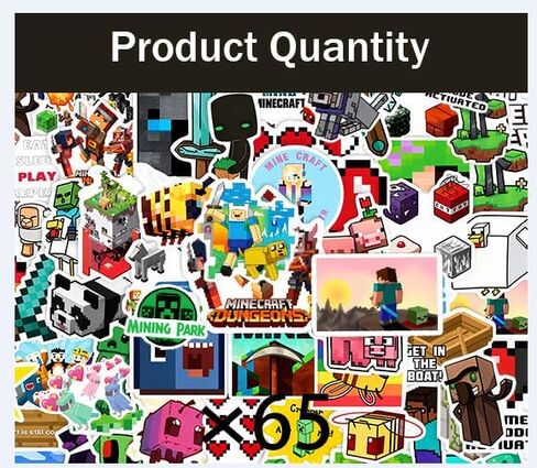 65 قطعة من ملصقات رسومات الشعار المبتكرة لألعاب الرسوم المتحركة للأطفال، ملصقات لطيفة، مناسبة لحقائب السفر والدراجات البخارية وأجهزة الكمبيوتر المحمولة والمخططين in Kuwait