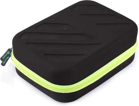 Portable Pouch For Electronic Accessories Usb Cables, Power Bank, Battery, Portable Hard Drive, Sd Memory Card, Earphones, Travel Gadgets Travel Friendly Case(Black&Green) in Saudi Arabia