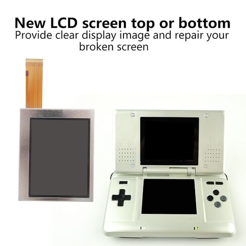 Qblahip Updated Top/Bottom LCD Screen Fit for Nintendo DS, Lower/Upper LCD Display Fit for NDS in Saudi Arabia