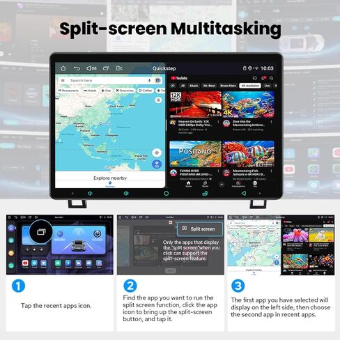 JOYING Android 13 Car Radio for Toyota Tundra 2007-2013 Sequoia 2008-2019, 11.6 Inch Touchscreen Car Stereo with Wireless Carplay & Android Auto, FM, GPS Navigation, Bluetooth 5.1, SWC(JY-TT115N8) in Saudi Arabia