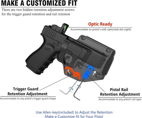 حافظة مسدس متوافقة مع Glock 21 Gen 1 2 3 4، Glock 20 Gen 1 2 3 4، Level 2 G21 Holster - اليد اليمنى in Kuwait