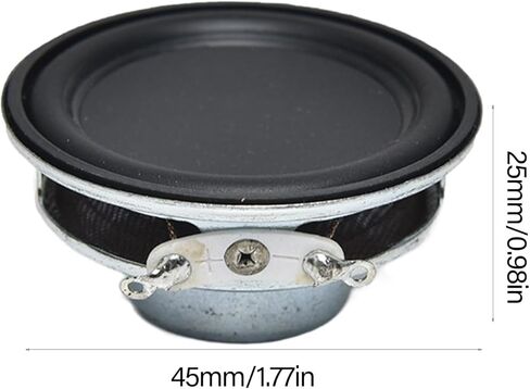 سماعات مغناطيس داخلية بحواف PU 45 ملم مستديرة 4Ohm 5W لأجهزة الوسائط المتعددة وملحقات الصوت in Saudi Arabia