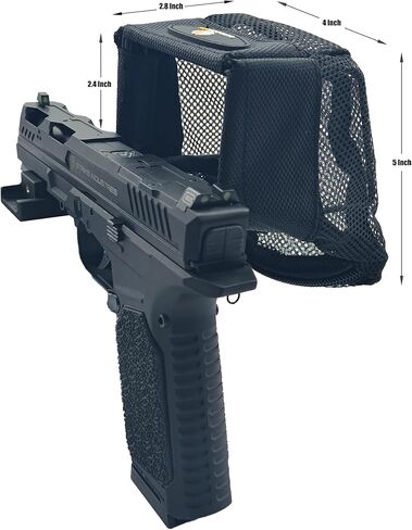 OutDoorBom Brass Catcher Shell Catcher Gen2 مع مسدس Picatinny السكك الحديدية وشبكة مقاومة للحرارة أكثر متانة وأكثر ضوءًا لإطلاق النار على نطاق المسدس للرماة الدقيقين in Kuwait