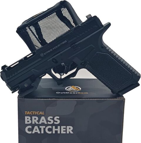 OutDoorBom Brass Catcher Shell Catcher Gen2 مع مسدس Picatinny السكك الحديدية وشبكة مقاومة للحرارة أكثر متانة وأكثر ضوءًا لإطلاق النار على نطاق المسدس للرماة الدقيقين in Kuwait