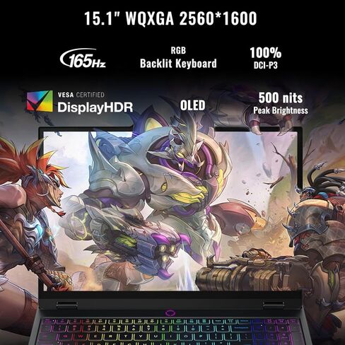 كمبيوتر محمول للألعاب Lenovo Legion 5 15AHP10 RTX 5060، شاشة 15.1 بوصة OLED WQXGA 165 هرتز 500Nits، AMD Ryzen 7 260، ذاكرة وصول عشوائي DDR5 سعة 16 جيجابايت، محرك أقراص SSD 1 تيرابايت، لوحة مفاتيح بإضاءة خلفية RGB، W11H، Wi-Fi 7، حزمة مع مبرد كمبيوتر محمول in Saudi Arabia