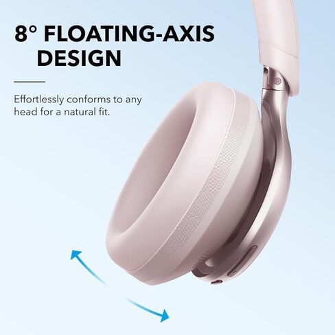 Soundcore by Anker Space One Active Noise Cancelling Headphones, with Headphones Case, 2X Stronger Voice Reduction, 40H ANC Playtime, App Control, LDAC Hi-Res Wireless Audio in Saudi Arabia