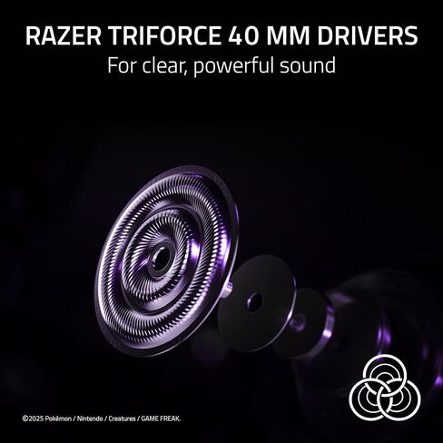 سماعة الرأس السلكية Razer Kraken Kitty V2 USB: Gengar Spikes - تيار الإضاءة التفاعلية - ميكروفون قلبي فائق الوضوح - برامج تشغيل 40 مم - صوت محيطي 7.1 - وسائد أذن مريحة - إصدار Pokemon Gengar in Kuwait