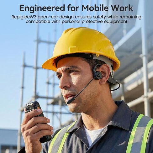 Open Ear Headphones with Mic,20H Bluetooth Headset with Microphone,5.4 Bluetooth Headphones with Noise Cancelling Mic,IPX5 Wireless Headset with Mic for Work,Zoom,Workout, Driving, Call in Saudi Arabia