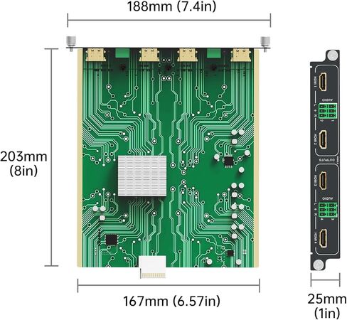 4K@60Hz HDMI Output Card 4 Port (1-Card 4-Port) for MT-VIKI Modular Matrix Switcher w/Audio Output, 18Gbps, EDID, Seamless Switching in Saudi Arabia