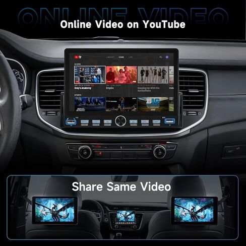 Single Din Touch Screen Car Radio with Wireless Carplay and Android Auto, 7 Inch Single Din Car Stereo with Bluetooth, FM Radio, EQ, Online Video, Mirror Link, USB/Type-C, SWC+ Camera in Saudi Arabia