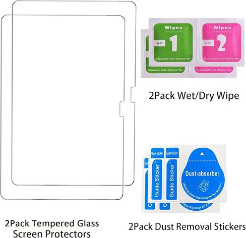 2 Pack Tempered Glass Screen Protectors Compatible with Teclast Artpad Air, 11 inch Full Coverage,Anti Scratch, Bubble Free, 9H Hardness in Kuwait