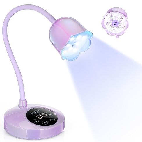 مصباح LED للأظافر قابل لإعادة الشحن من Saviland - ضوء U V صغير بقدرة 36 ​​وات للأظافر الهلامية مع حامل فرشاة الأظافر مصباح جل X للأظافر وضوء فلاش لعلاج الأظافر مصباح U V المحمول لعلاج الراتنج للمنزل وصالون الأظافر DIY in Kuwait