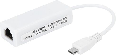 Network Card Adapter, Micro USB to Rj45 Ethernet Port with 10 100mbps Auto Switching for 1.3/W Motherboard Linux Macos Full Duplex Flow Control in Saudi Arabia