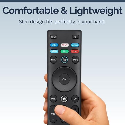 XRT140R Vizio Smart TV Remote Replacement - Easy Setup, Infrared, Shortcut Keys, Universal Remote for SmartCast TVs - Vizio Remote Control Replacement for D, E, M, P, V, PX, OLED Series in Saudi Arabia