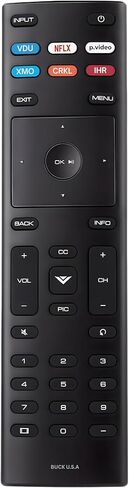XRT140R Vizio Smart TV Remote Replacement - Easy Setup, Infrared, Shortcut Keys, Universal Remote for SmartCast TVs - Vizio Remote Control Replacement for D, E, M, P, V, PX, OLED Series in Saudi Arabia