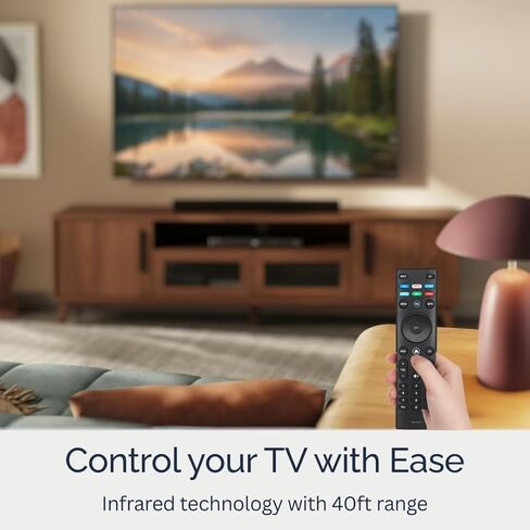 XRT140R Vizio Smart TV Remote Replacement - Easy Setup, Infrared, Shortcut Keys, Universal Remote for SmartCast TVs - Vizio Remote Control Replacement for D, E, M, P, V, PX, OLED Series in Saudi Arabia
