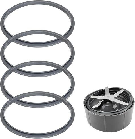 قطع غيار حشية الخلاط - 4 حلقات إغلاق لملحقات قطع غيار Nutribullet خلاط 900 وات و600 وات، متوافق مع Nutribullet Pro 900 in Kuwait