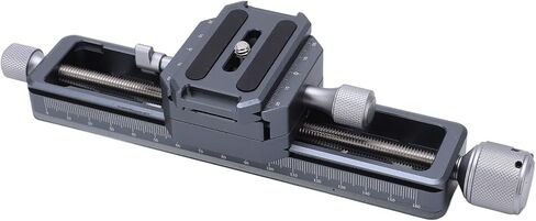 Macro Focusing Rail Slider for DSLR Cameras, Aluminum Alloy, 18cm Length - Precise Positioning, Arca Mount Compatible, Portable Close Up Photography Tool in Saudi Arabia
