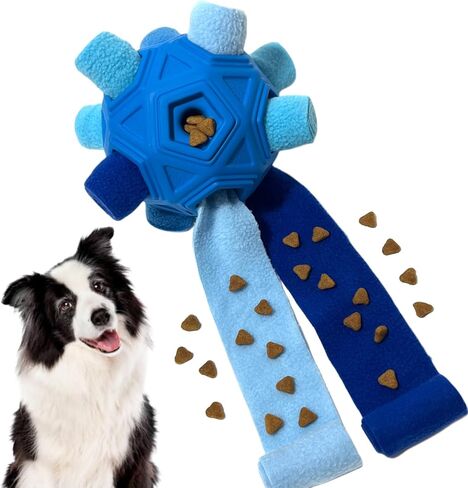 Christmas Dog Squeaky Toys with Crinkle, Xmas Interactive Plush Dog Toys, Dog Enrichment Chew Toys to Keep Them Busy, Dog Toys for Small Medium Large Size, Puppy Toys (Hat Deer) in Saudi Arabia