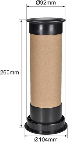 uxcell 92mm x 260mm Speaker Port Tube Subwoofer Bass Reflex Tube Bass Woofer Box 2pcs in Saudi Arabia