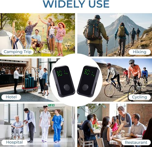 أجهزة اتصال لاسلكية صغيرة للغاية محمولة 2 حزمة راديو ثنائي الاتجاه مع جهاز إرسال واستقبال FM وسدادات أذن مانعة للسقوط وكابل طويل للمشي لمسافات طويلة ورحلة التخييم وركوب الدراجات والمطاعم والرياضة الخارجية ومحلات السوبر ماركت والمستشفيات والسياحة in Kuwait