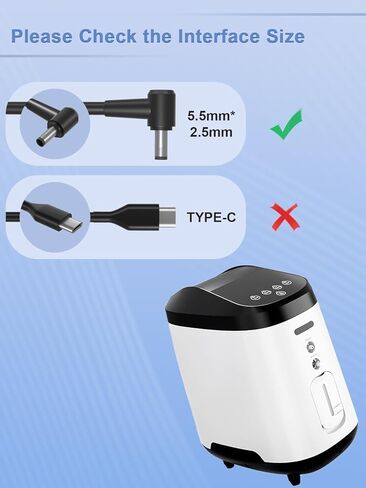 سلك محول الطاقة 24 فولت 120 وات متوافق مع Inogen One G5، Inogen Rove 6 4، Oxygo Next مكثف الأكسجين المحمول Inogen BA-501 BA-503 BA503 BA-500 BA-516 شاحن بطارية خارجي in Kuwait