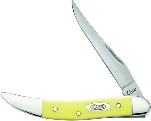 Case XX WR Pocket Knife Small Texas Toothpick White Synthetic Stars & Stripes Item #39912 (410096 SS) 3 inches Closed, Made In USA in Saudi Arabia