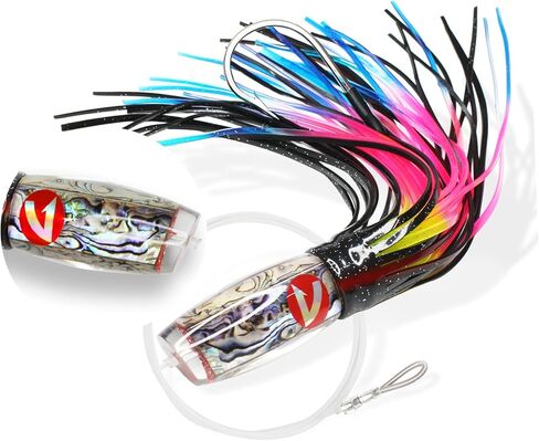 VIKETECH 13’’ 10oz Resin Saltwater Fishing Trolling Lure for Tuna Mahi Mahi Marlin Wahoo Sailfish Dolphin Lures Deep Sea Offshore Big Game Included Mesh Bag in Saudi Arabia