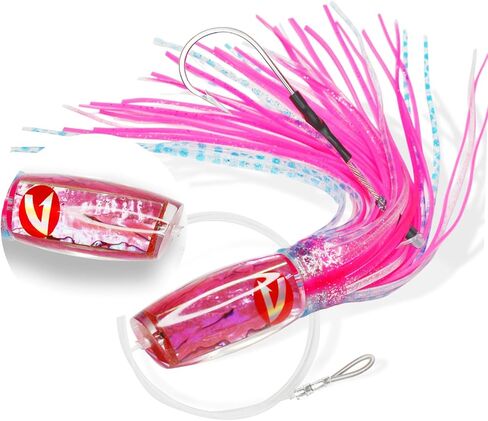 VIKETECH 13’’ 10oz Resin Saltwater Fishing Trolling Lure for Tuna Mahi Mahi Marlin Wahoo Sailfish Dolphin Lures Deep Sea Offshore Big Game Included Mesh Bag in Saudi Arabia