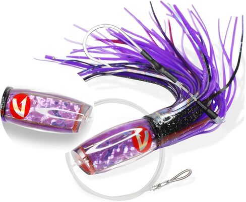 VIKETECH 13’’ 10oz Resin Saltwater Fishing Trolling Lure for Tuna Mahi Mahi Marlin Wahoo Sailfish Dolphin Lures Deep Sea Offshore Big Game Included Mesh Bag in Saudi Arabia