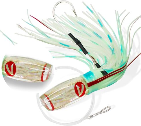 VIKETECH 13’’ 10oz Resin Saltwater Fishing Trolling Lure for Tuna Mahi Mahi Marlin Wahoo Sailfish Dolphin Lures Deep Sea Offshore Big Game Included Mesh Bag in Saudi Arabia
