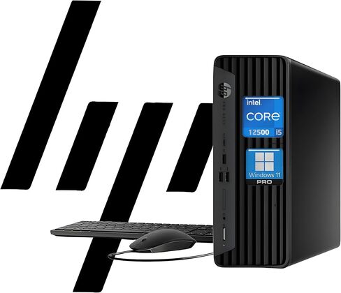 HP ProDesk 400 G9 SFF Business Desktop Computer, Intel Hexa Core i5-12500 (Beat i7-11700), HDMI, Display Port, WiFi, RJ-45, Keyboard & Mouse, Windows 11 Pro (16GB RAM | 512GB SSD) in Saudi Arabia