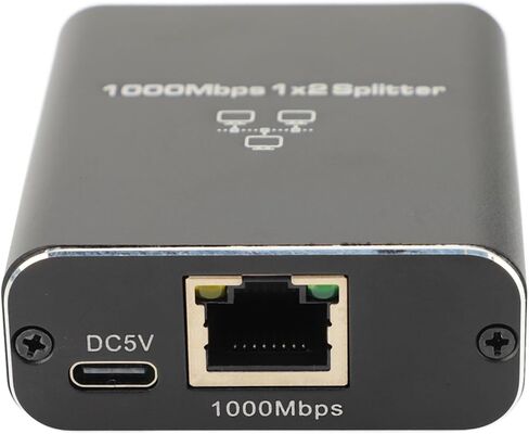 1 to 2 Ethernet Splitter 1000Mbps High Speed RJ45 LAN Splitter with USB Power Cable for Cat8 Cat7 Cat6 Cat5 Cat5e in Saudi Arabia