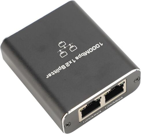 1 to 2 Ethernet Splitter 1000Mbps High Speed RJ45 LAN Splitter with USB Power Cable for Cat8 Cat7 Cat6 Cat5 Cat5e in Saudi Arabia