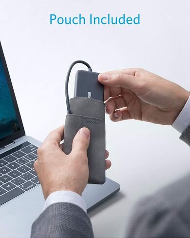 Anker USB C Hub، محول USB C 4 في 1، مع توصيل طاقة 60 وات، 3 منافذ USB 3.0، لجهاز MacBook Pro 13 بوصة 2016/2017/2018، Chromebook، XPS، والمزيد (متجدد) in Saudi Arabia