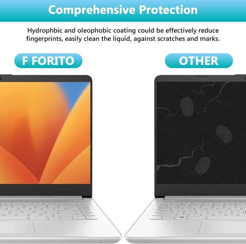 F FORITO 2-PACK 14 inch Crystal Clear Laptop Screen Protector, Compatible with HP Pavilion Plus 14"/ HP ENVY 14" with 16:10 Aspect Ratio, Anti Scratch and Smudge Resistant in Saudi Arabia