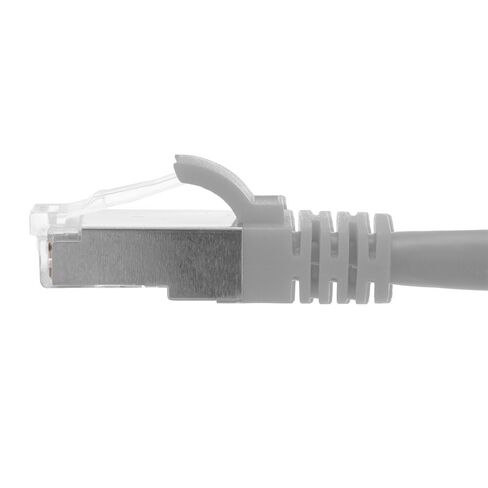 كابل تصحيح NavePoint Ethernet CAT6A، S/FTP، 26AWG، 2 قدم، 5 حزم، رمادي in Kuwait