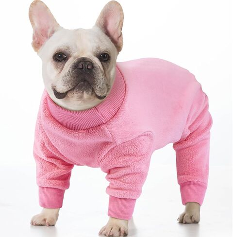Extra Large Dog Coat Fleece Pajamas Onesie for Cold Weather Warm Cozy Pet Pjs Jumpsuit Winter Jacket for Dogs Girl Boy, NavyBlue 4XL in Saudi Arabia