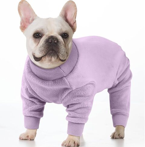Extra Large Dog Coat Fleece Pajamas Onesie for Cold Weather Warm Cozy Pet Pjs Jumpsuit Winter Jacket for Dogs Girl Boy, NavyBlue 4XL in Saudi Arabia