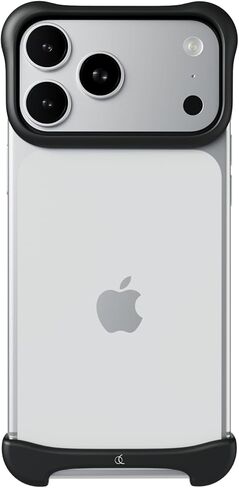 متوافق مع حافظة هاتف iPhone 17 Pro (2025)، Arc Pulse متوافق مع حافظة هاتف iPhone 17 Pro (2025)، أغطية ألومنيوم من الدرجة الفضائية وامتصاص الصدمات + تطعيمات مطاطية سهلة التركيب 6.3 بوصة (فضي من الألومنيوم) in Kuwait