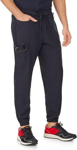 Cuddl Duds Mens Scrubs - Tapered Fit Jogger Pants - Lightweight & Comfortable Medical Uniform - Nursing Scrub Pants for Men in Saudi Arabia