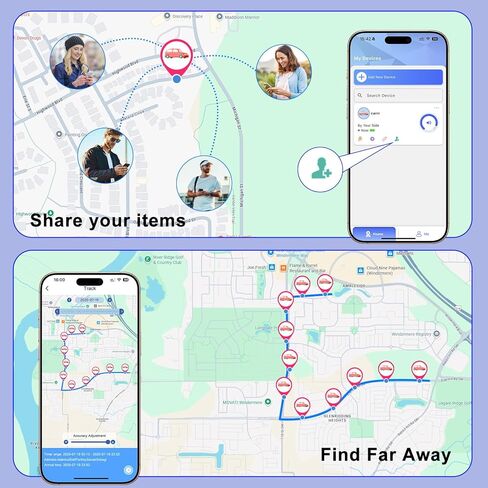 جهاز تعقب GPS للمركبات ذات الحافظة المغناطيسية يعمل مع Find My (iOS فقط) - لا يتطلب اشتراك رسوم شهرية ولا يتطلب بطاقة SIM، مقاوم للماء، أجهزة تتبع GPS في الوقت الحقيقي أو السيارات والشاحنات ومضاد للسرقة (أسود) in Kuwait
