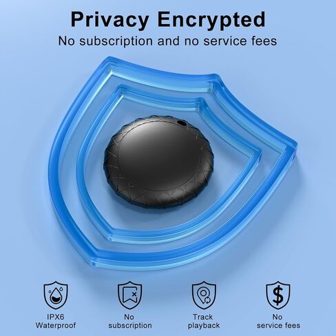 جهاز تعقب GPS للمركبات ذات الحافظة المغناطيسية يعمل مع Find My (iOS فقط) - لا يتطلب اشتراك رسوم شهرية ولا يتطلب بطاقة SIM، مقاوم للماء، أجهزة تتبع GPS في الوقت الحقيقي أو السيارات والشاحنات ومضاد للسرقة (أسود) in Kuwait