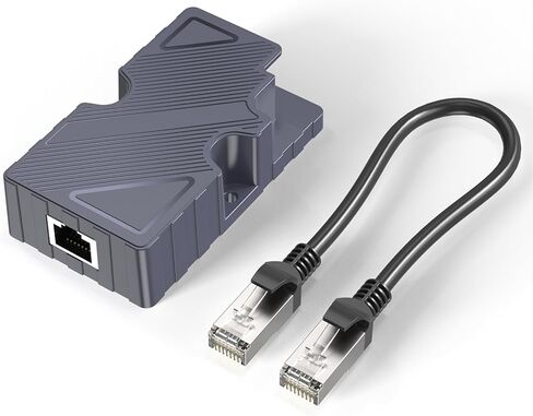 محول Dishy V2 إلى RJ45، دبوس T568B، سرعة إيثرنت 10/100/1000 ميجا بايت في الثانية مع حاقن POE، -20 إلى +55 درجة مئوية درجة حرارة التشغيل، مادة ABS in Saudi Arabia