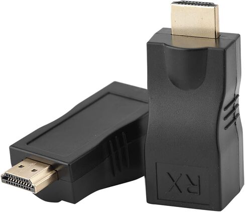to Ethernet Adapter, 2X 30m to RJ45 Network Cable Extender with Extender Adapter Over CAT‑5e CAT6 Over Ethernet Converter for HDTV Set Top Boxes DVD in Saudi Arabia
