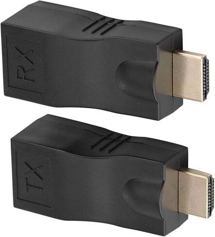 to Ethernet Adapter, 2X 30m to RJ45 Network Cable Extender with Extender Adapter Over CAT‑5e CAT6 Over Ethernet Converter for HDTV Set Top Boxes DVD in Saudi Arabia
