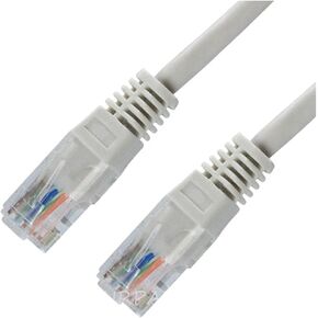 25ft CAT5e Ethernet Network LAN Router Patch Cable Cord Wire 350 MHz RJ45 White Versatile Universal Cord Durable Reliable Replacement Part Home Appliance Upgrade Maintenance Component in Kuwait
