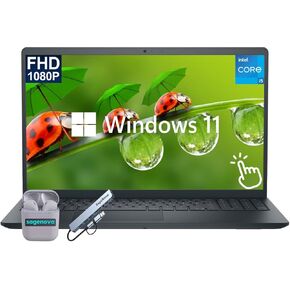 ديل انسبايرون، كمبيوتر محمول بشاشة لمس 15.6 بوصة فل اتش دي، معالج انتل كور i5-1334U 10 كور (يصل إلى 4.6 جيجاهرتز)، ذاكرة الوصول العشوائي 16 جيجابايت، تخزين 1 تيرابايت (512 جيجابايت SSD + مجموعة قاعدة إرساء 512 جيجابايت)، ويندوز 11، لوحة مفاتيح رقمية، أسود in Kuwait