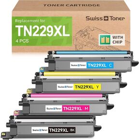 خراطيش حبر TN229XL TN229 متوافقة مع 4 عبوات بديلة لطابعة Brother MFC-L3720CDW MFC-L3780CDW HL-L3280CDW HL-L3220CDW HL-L3300CDW، BK/C/M/Y in Kuwait